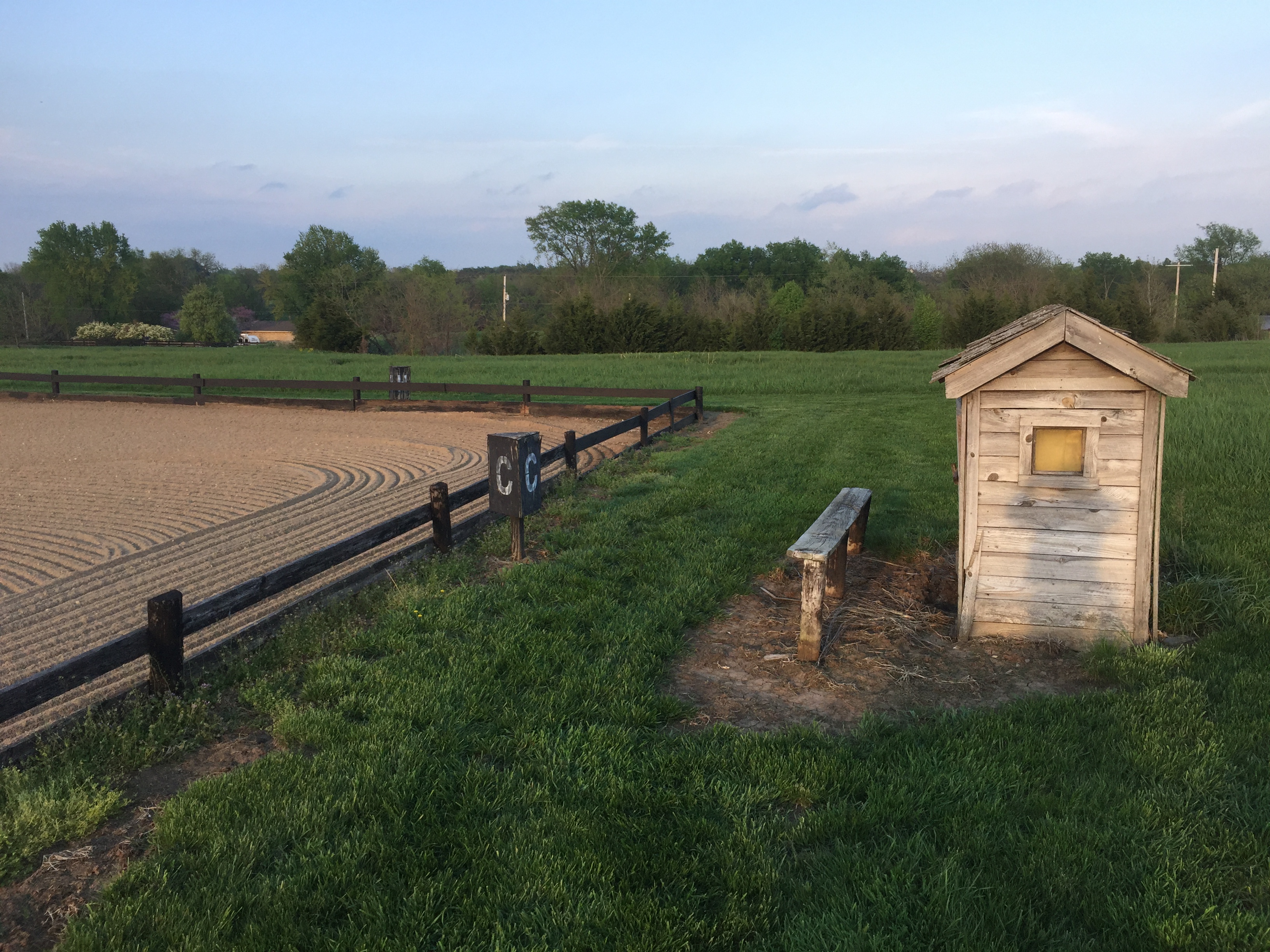 Outdoor riding arena